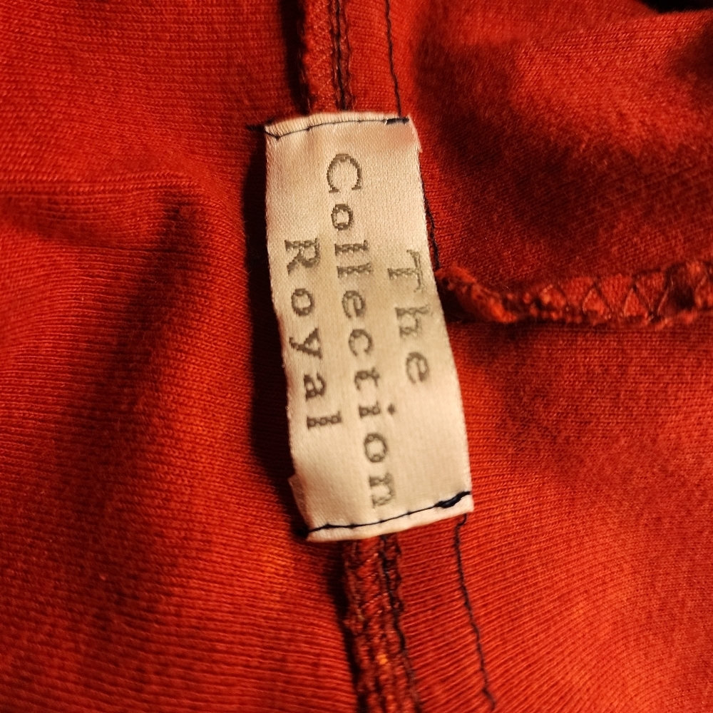 The Collection Royal Red Embroidered Patch Work Women's Hoodie Size M - Picture 3 of 6